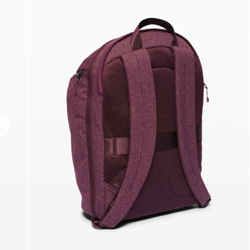 Lululemon Define Backpack OS Heathered Cassis W9CQDS Laptop Bag Maroon - Picture 2 of 10